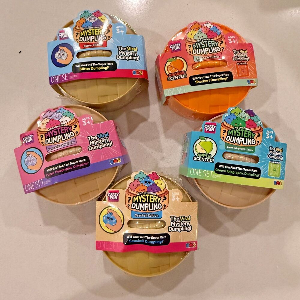 Mystery Dumpling Squishy RMS NEW SEALED Lot of 5 All Different Editions